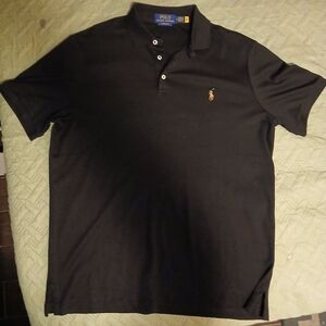 Polo by Ralph Lauren Black Polo Shirt Medium